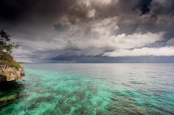 Plan Panoramique Beau Bord Mer Pour Fond — Photo