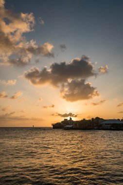 Arka plan için güzel deniz kıyısı manzarası.