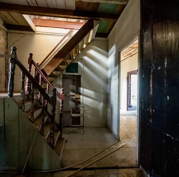 Interieur Van Verlaten Gebouw Caribisch Eiland — Stockfoto