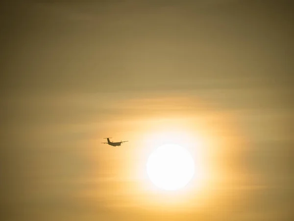 Airplane Flying Sky — Stock Photo, Image