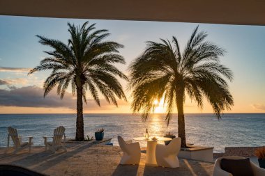 Noel Işıkları Karayip adası Curacao 'yu geziyor.