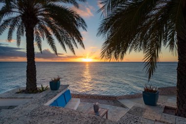 Noel Işıkları Karayip adası Curacao 'yu geziyor.