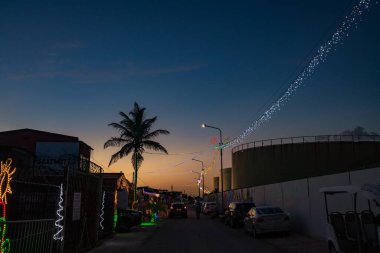 Noel Işıkları Karayip adası Curacao 'yu geziyor.