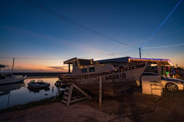 Noel Işıkları Karayip adası Curacao 'yu geziyor.