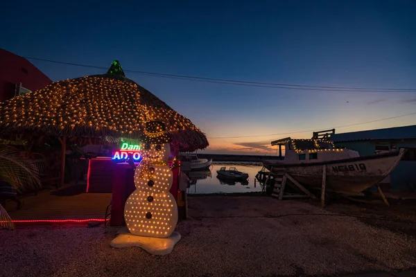 Weihnachtsbeleuchtung Ansichten Rund Die Karibikinsel Curacao — Stockfoto