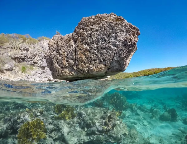 Widok Karaibską Wyspę Curacao — Zdjęcie stockowe