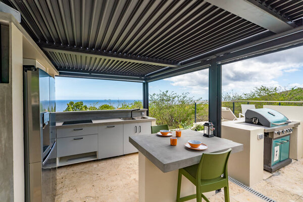 modern food court in hotel resort 