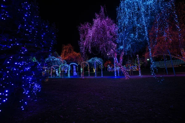 Colorful Christmas Illumination December — Fotografia de Stock