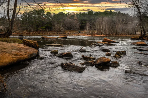 Longo Das Margens Rio Neuse Raleigh — Fotografia de Stock