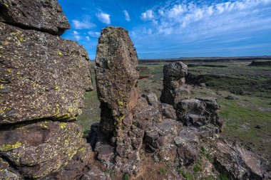 Columbia Ulusal Vahşi Yaşam Sığınağı 'ndaki manzara, WA
