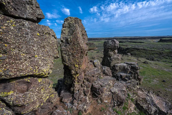 Columbia Ulusal Vahşi Yaşam Sığınağı 'ndaki manzara, WA