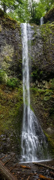 Double Falls Silver Falls State Park Oregon — Stock fotografie