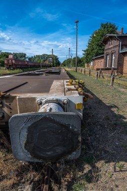 Empty Freight Train in Mecklenburg-Vorpommern, Germany