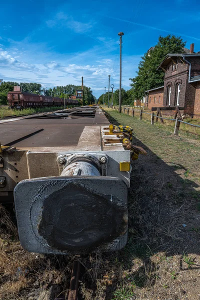 Empty Freight Train Mecklenburg Vorpommern Germany — Stockfoto