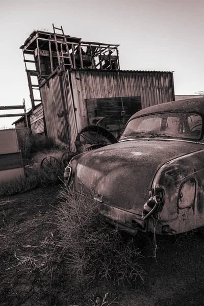 Portrait of an Old Vintage Car