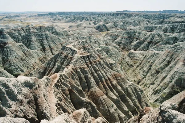 Vista Filling Entire Scenic Rugged Jagged Mountainous View Seems Endlessly — Stock Photo, Image