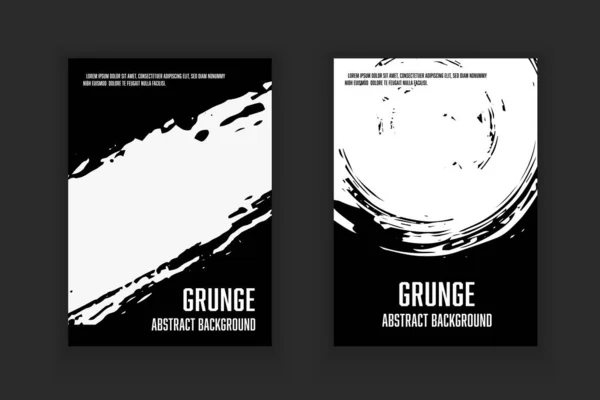 Vector Grunge Textura Escova Com Sobreposição Abstrato Livro Capa Design — Vetor de Stock