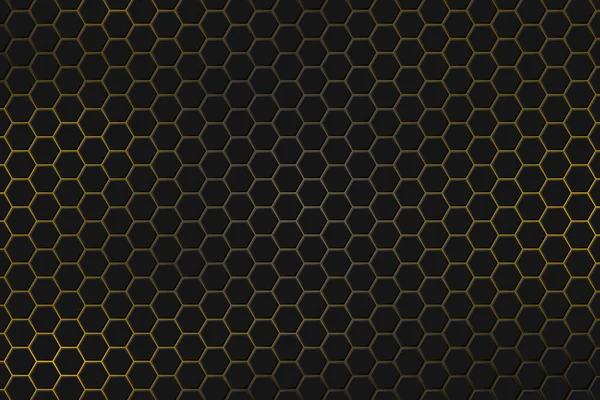 Altın ışık soyut arkaplan ile vektör siyah çokgen.