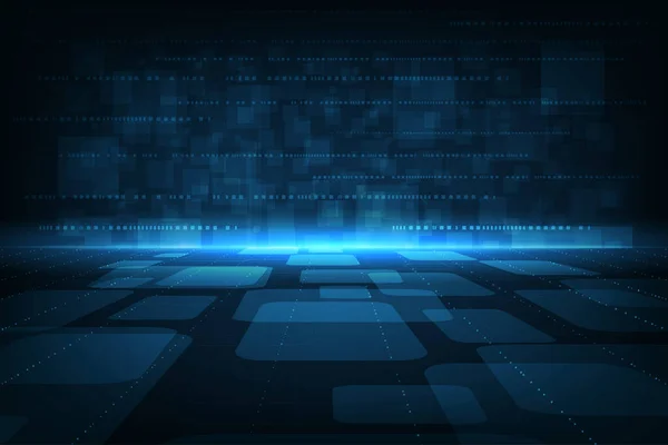 Vektör fütüristik dijital zemin teknolojisi arka planı.