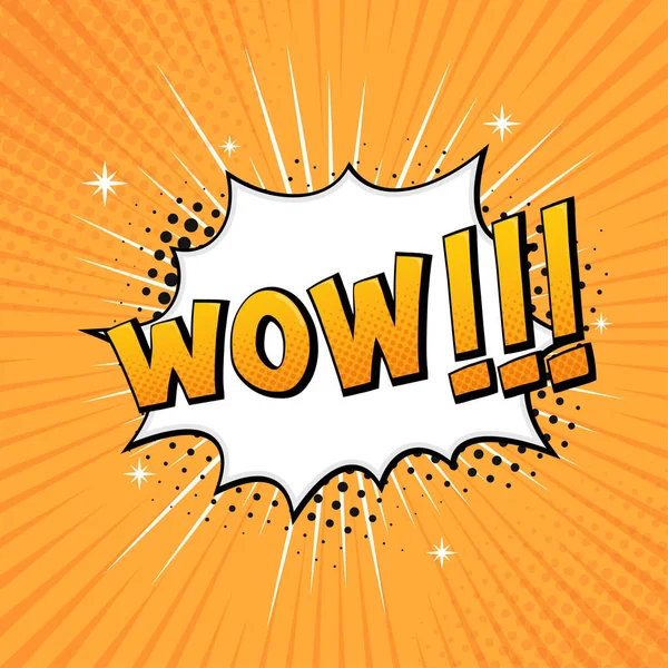 Vektör komik metin konuşma balonu. Renkli pop sanatının ses efekti. Klasik çizgi roman afişi arka planı..