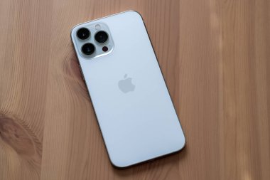 iPhone 13 Pro Max in Silver. 