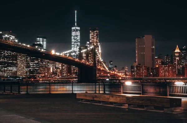 Brooklyn Bridge New York City Brooklyn New York Usa — стоковое фото