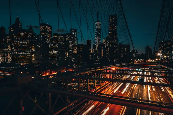 Вид Міста Нью Йорк Мангеттен Нью Йорк Сша — стокове фото
