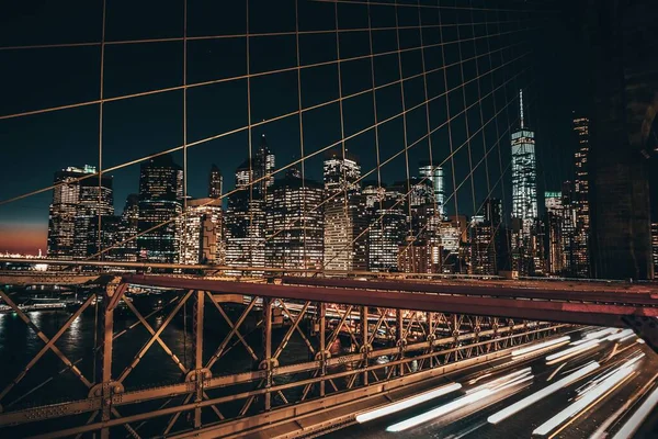Бруклінський Міст Нью Йорку Бруклін Нью Йорк Сша — стокове фото