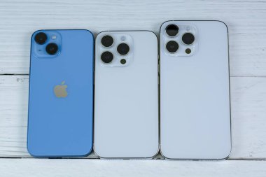 iPhone 14 Pro ve iPhone 14 Pro Max. Manhattan, New York, ABD 4 Ekim 2022.