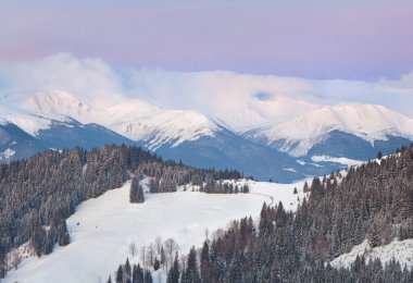 Themountains kış manzarası