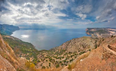 güzel yaz deniz manzarası.