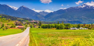yollar Fransız Alps.