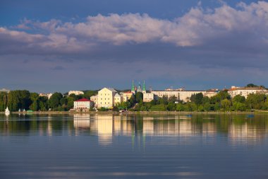 ternopil kentin genel görünümü.