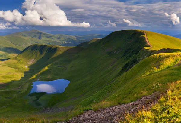 Dağlarda yaz manzarası