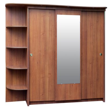 eski stil kahverengi gardırop