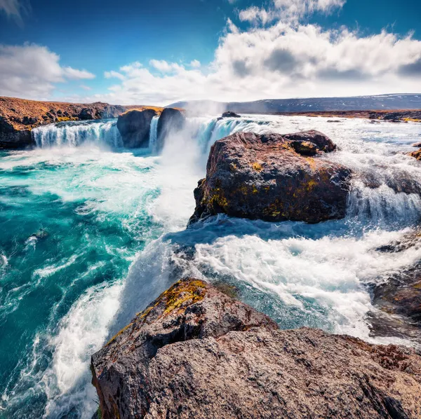 Sorprendente Escena Verano Del Río Skjalfandafljot Islandia Europa Impresionante Vista — Foto de Stock