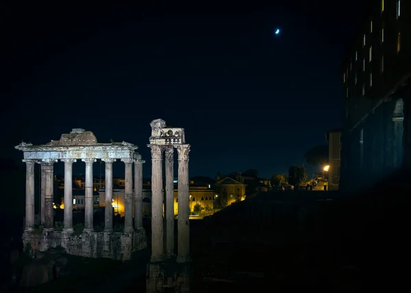 Zřícenina Chrámu Concord Století Před Kristem Římském Fóru Římě Itálie — Stock fotografie