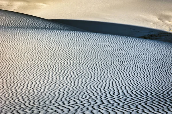 Evening Shadows Cast Dunes White Sands National Park Alamogordo New — Stock Photo, Image