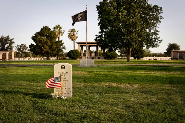 Grób Pułkownika Williama Blissa Imiennika Fort Bliss Paso Teksasie Bliss — Zdjęcie stockowe