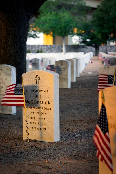 Jill Mccormick Grave Fort Bliss Aviation Professor Purdue University Learniing — Stock Photo, Image
