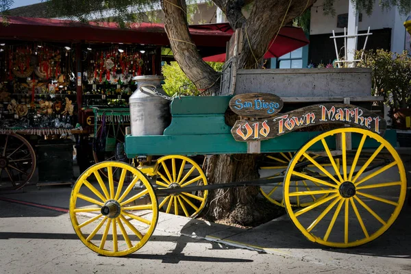 Old Milk Wagon Stands Entrance Old Town Market San Diego — Stock Photo, Image