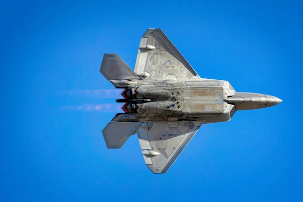 Lockheed Martin Raptor Faz Passe 2022 Miramar Airshow Perto San — Fotografia de Stock