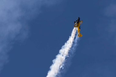 Efsanevi pilot Mike Goulian ilk kez San Diego, Kaliforniya 'daki 2022 Miramar Airshow' da gösteri yapıyor..
