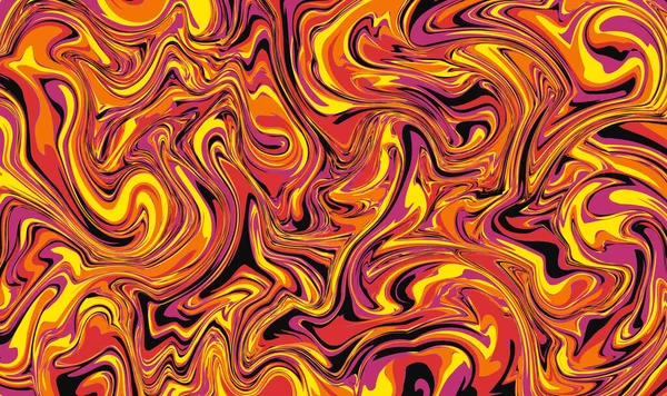 Couleur Abstraite Marbre Liquide Remplissage Intense Confus — Image vectorielle