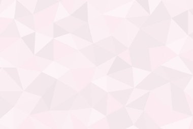 Soyut geometrik düşük polimetrik stil vektör çizim arkaplanı. Yumuşak Pembe Soyut Üçgen Vektörü. 