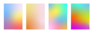 Bedava Gradyan soyut arkaplan kümesi. Vektör tasarımı.