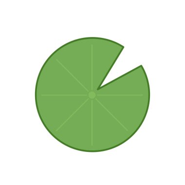 Lily pad vektörü. Lily Pad logo tasarımı.