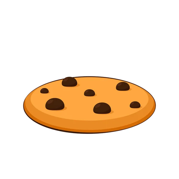 Cookie Vecteur Dessin Animé Cookie Vecteur Sur Fond Blanc — Image vectorielle