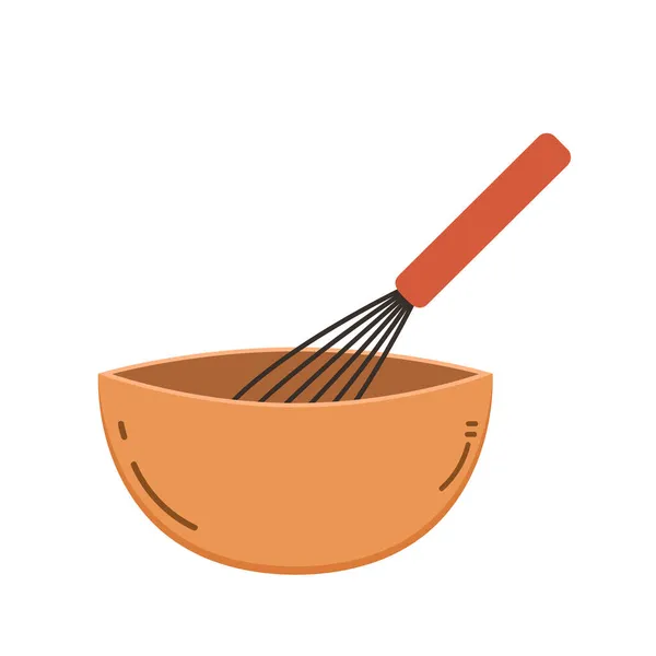 Diseño Del Logotipo Whisk Panadería Logo Vector — Vector de stock