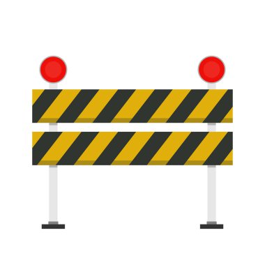 Barikat blok vektörü. Çit vektörü Duvar kağıdı. Metin için boş alan.